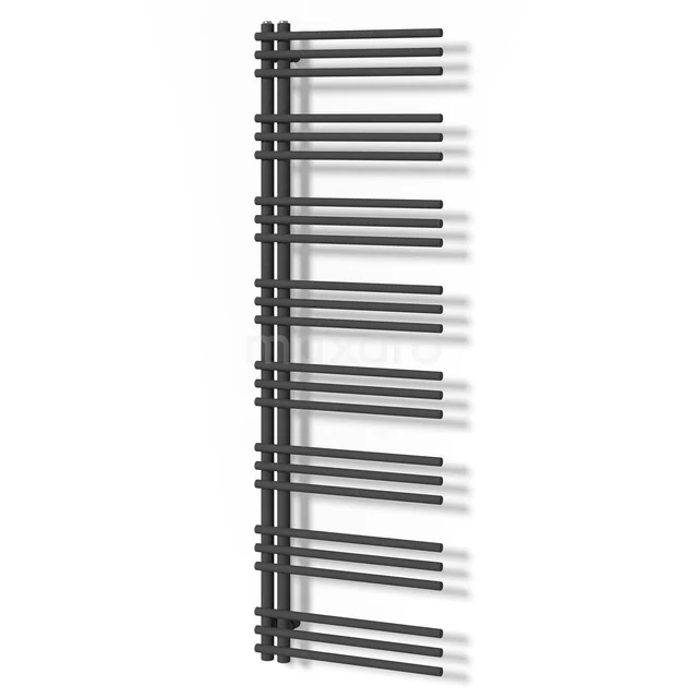 Oberon Handdoekradiator | 55x174 cm Donkergrijs 629 W att Staal Centrale verwarming DR13-0517RDN