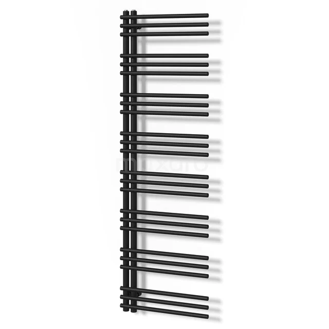 Oberon Handdoekradiator | 55x174 cm Mat zwart 629 W att Staal Centrale verwarming DR13-0517SBN