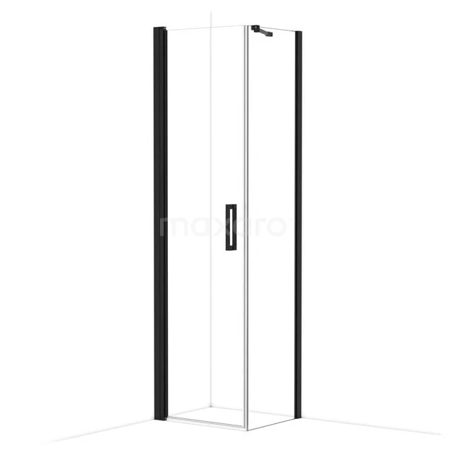 Diamond Duschkabine | 60x50 cm Matt Schwarz Drehtür Rechteck CDA10605210MBN