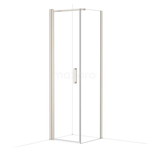 Diamond Shower cabin | 60x60 cm Stainless steel Clear glass Pivot door Square CDA10606110BR