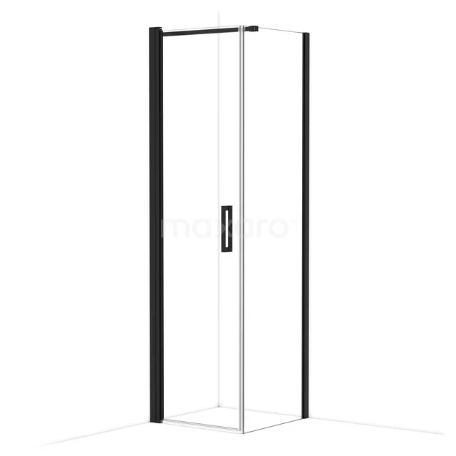 Diamond Shower cabin | 60x60 cm Matte black Clear glass Pivot door Square CDA10606110MBN Diamond Shower cabin | 60x60 cm Matte black Clear glass Pivot door Square CDA10606110MBN