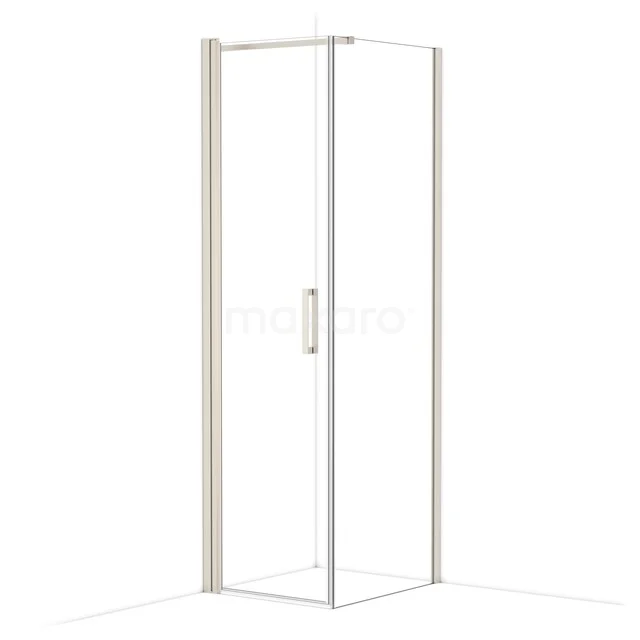 Diamond Shower cabin | 70x60 cm Stainless steel Clear glass Pivot door Rectangle CDA10607110BR