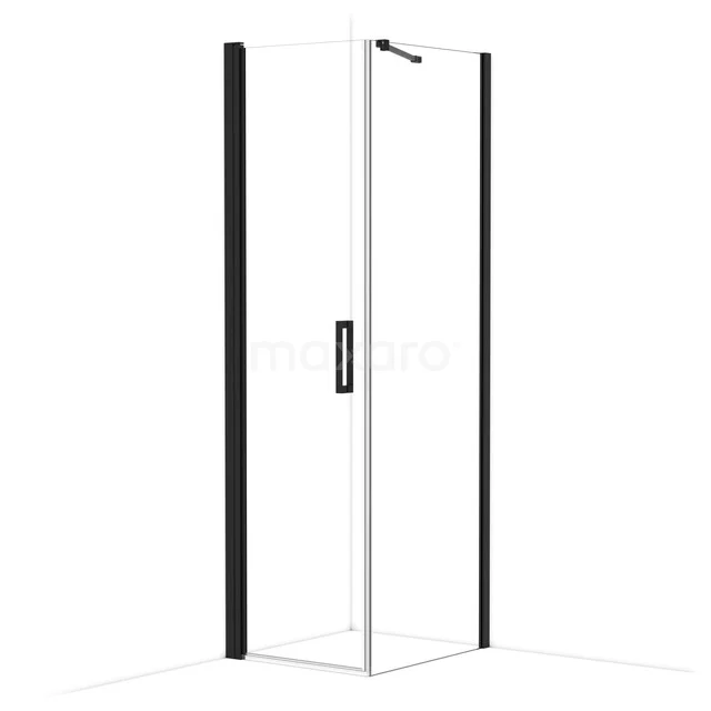 Diamond Douchecabine | 70x60 cm Mat zwart Helder glas Draaideur Rechthoek CDA10607210MBN