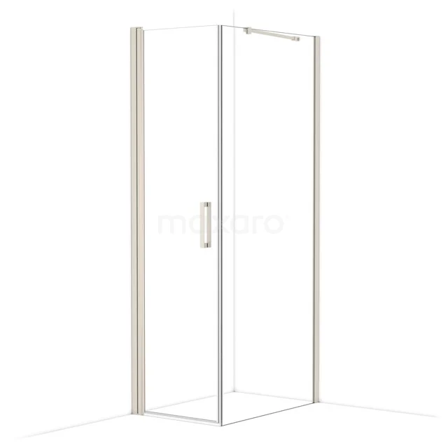 Diamond Douchecabine | 90x60 cm Rvs Helder glas Draaideur Rechthoek CDA10609210BR