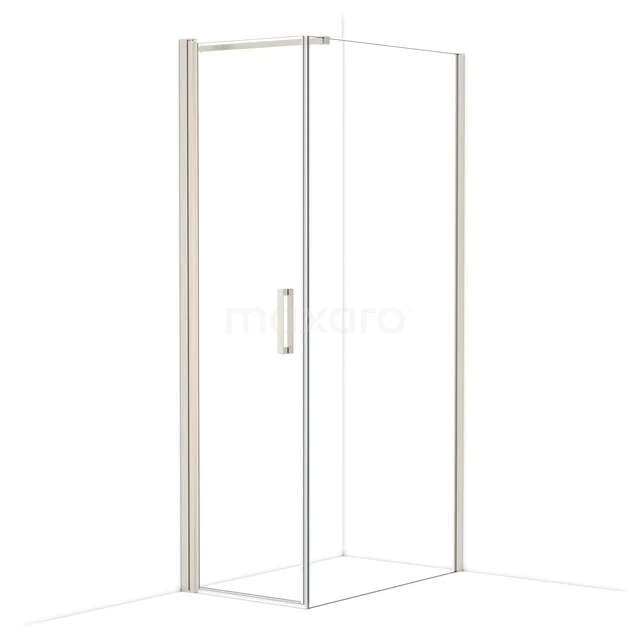 Diamond Duschkabine | 100x60 cm Edelstahl Drehtür Rechteck CDA10610110BR