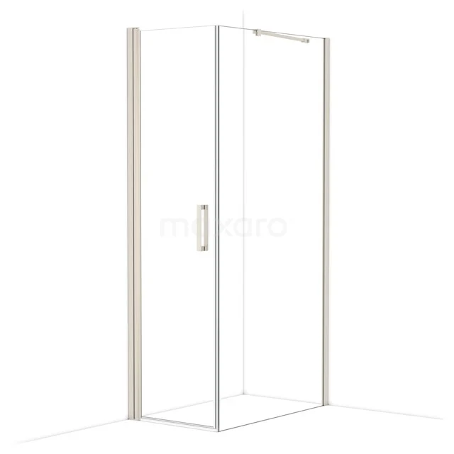 Diamond Duschkabine | 100x60 cm Edelstahl Drehtür Rechteck CDA10610210BR