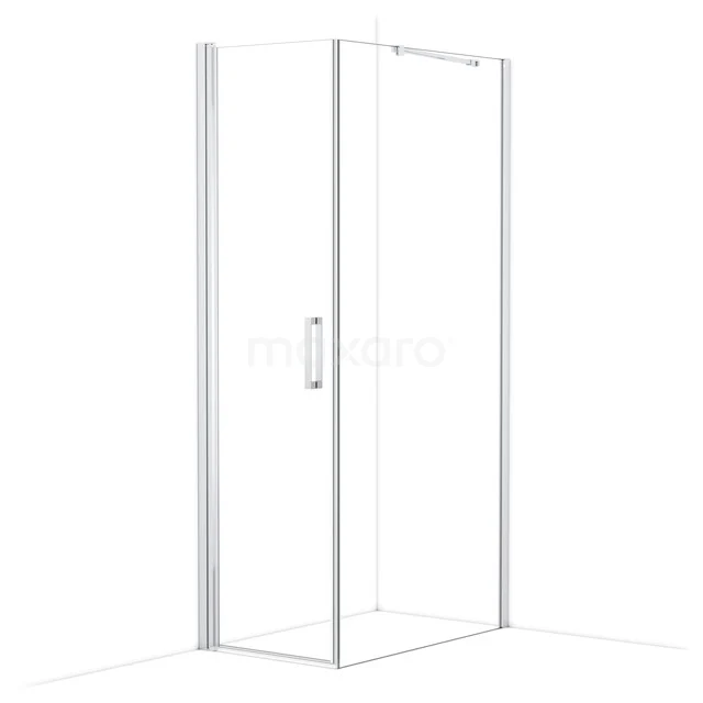Diamond Shower cabin | 100x60 cm Chrome Clear glass Pivot door Rectangle CDA10610210CN