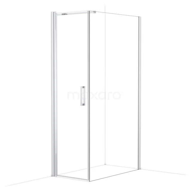 Diamond Douchecabine | 110x60 cm Chroom Helder glas Draaideur Rechthoek CDA10611110CN