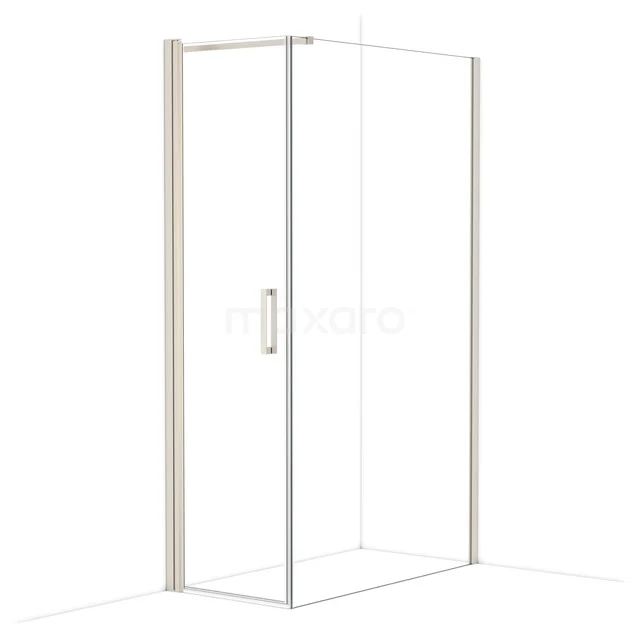 Diamond Shower enclosure | 120x60 cm Stainless steel Clear glass Pivot door Rectangle CDA10612110BR