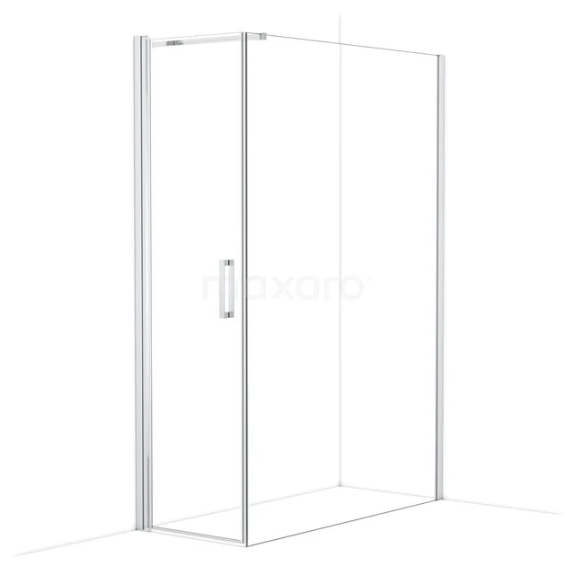 Diamond Douchecabine | 140x60 cm Chroom Helder glas Draaideur Rechthoek CDA10614110CN
