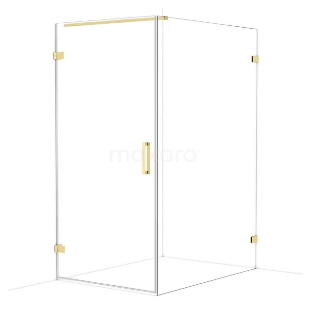 Diamond Douchecabine | 140x100 cm Lichtgoud Helder glas Draaideur Rechthoek CDA211014120LG Diamond Douchecabine | 140x100 cm Lichtgoud Helder glas Draaideur Rechthoek CDA211014120LG