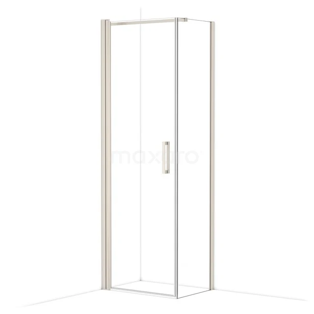 Diamond Shower enclosure | 70x50 cm Stainless steel Clear glass Pivot door Rectangle CDA10705110BR