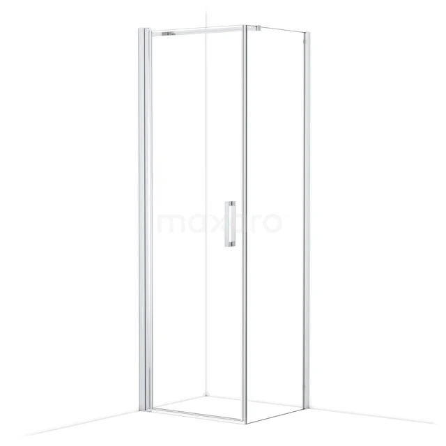 Diamond Shower cabin | 70x60 cm Chrome Clear glass Pivot door Rectangle CDA10706110CN