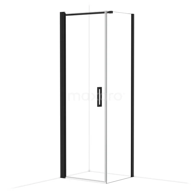 Diamond Douchecabine | 70x60 cm Mat zwart Helder glas Draaideur Rechthoek CDA10706110MBN