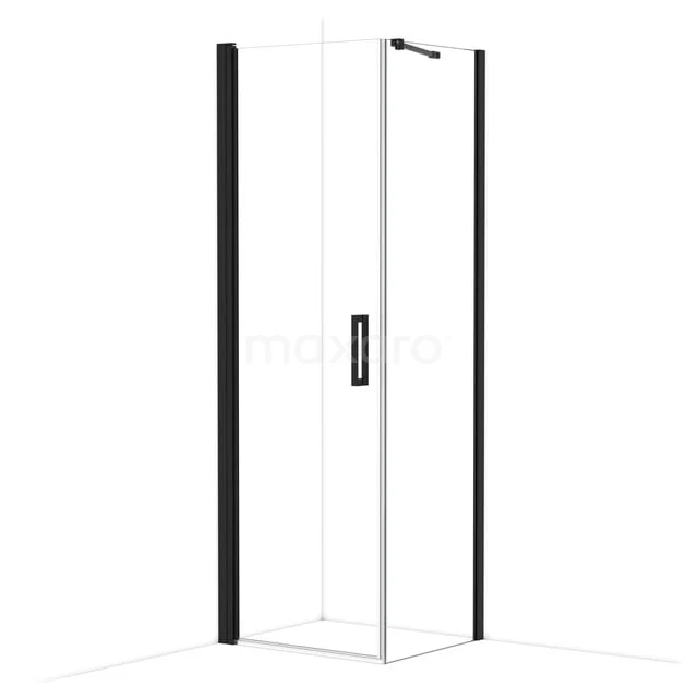 Diamond Douchecabine | 70x60 cm Mat zwart Helder glas Draaideur Rechthoek CDA10706210MBN