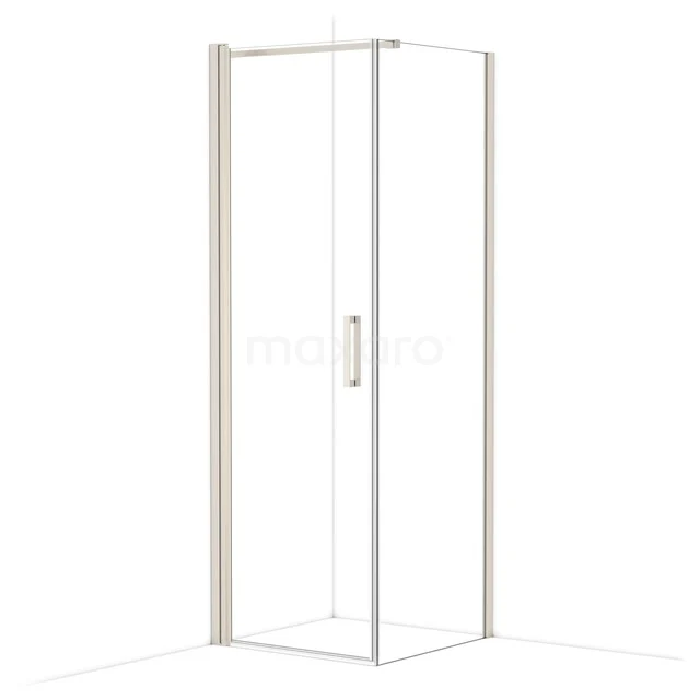 Diamond Duschkabine | 70x70 cm Edelstahl Drehtür Quadrat CDA10707110BR