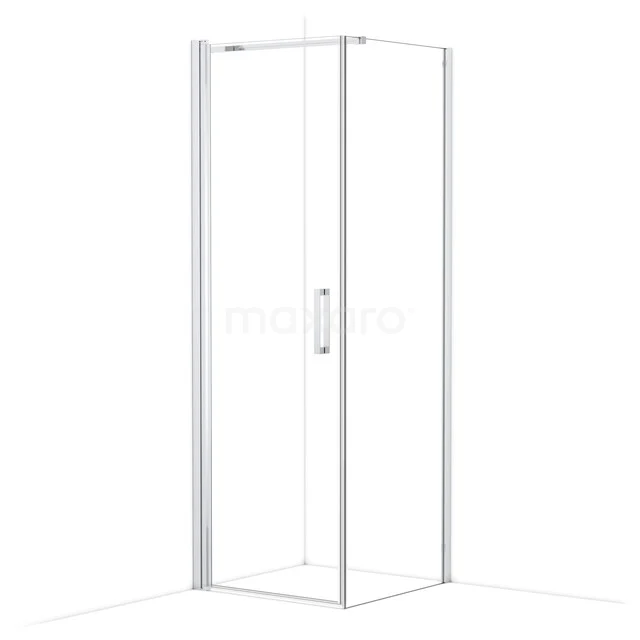 Diamond Duschkabine | 70x70 cm Chrom Drehtür Quadrat CDA10707110CN