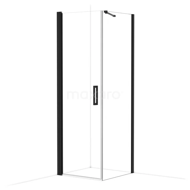 Diamond Shower cabin | 70x70 cm Matte black Clear glass Pivot door Square CDA10707210MBN