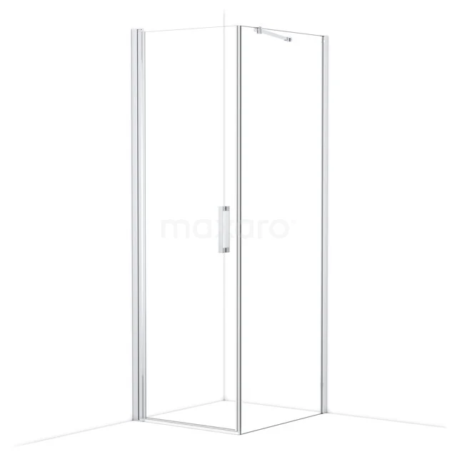 Diamond Duschkabine | 80x70 cm Chrom Drehtür Rechteck CDA10708210CN