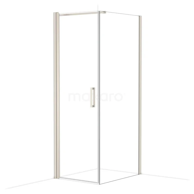 Diamond Shower enclosure | 90x70 cm Stainless steel Clear glass Pivot door Rectangle CDA10709110BR