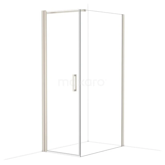 Diamond Duschkabine | 110x70 cm Edelstahl Drehtür Rechteck CDA10711110BR