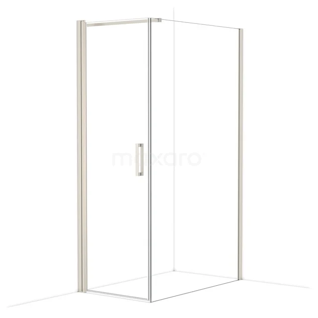 Diamond Shower enclosure | 120x70 cm Stainless steel Clear glass Pivot door Rectangle CDA10712110BR