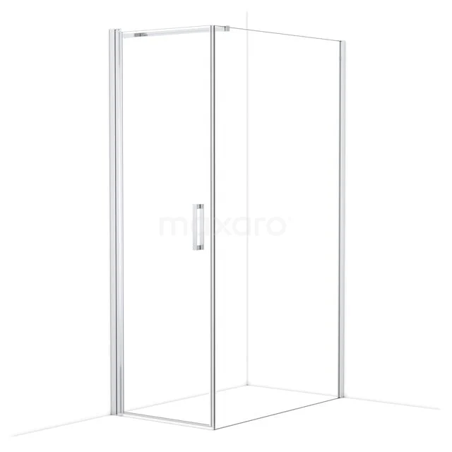 Diamond Douchecabine | 120x70 cm Chroom Helder glas Draaideur Rechthoek CDA10712110CN