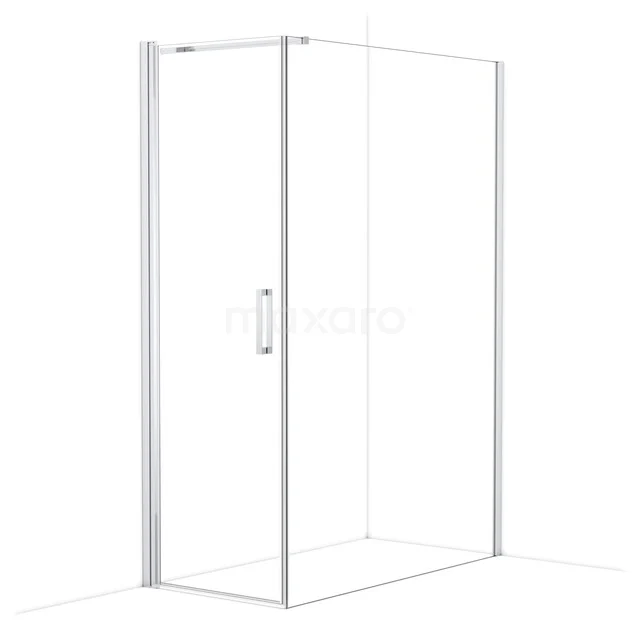 Diamond Douchecabine | 140x70 cm Chroom Helder glas Draaideur Rechthoek CDA10714110CN