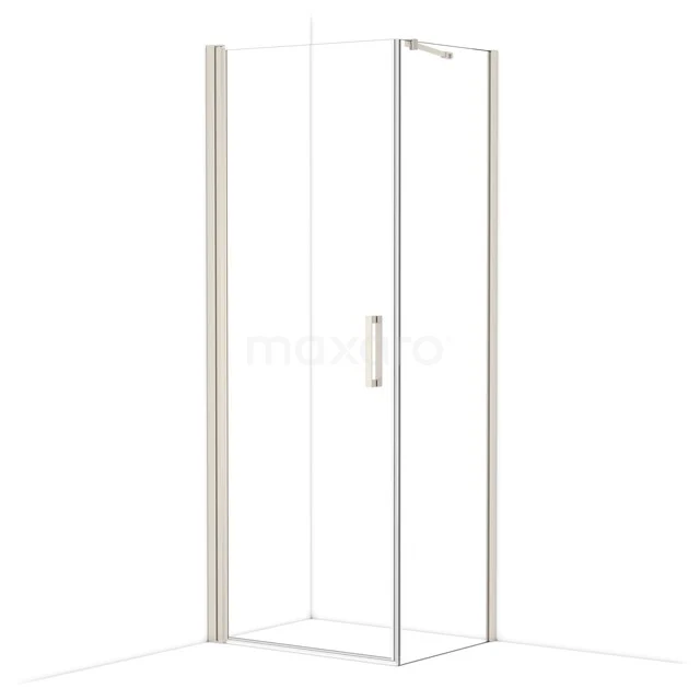 Diamond Shower enclosure | 80x60 cm Stainless steel Clear glass Pivot door Rectangle CDA10806210BR