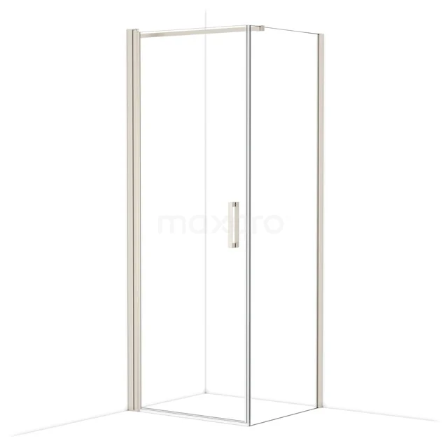 Diamond Douchecabine | 80x70 cm Rvs Helder glas Draaideur Rechthoek CDA10807110BR