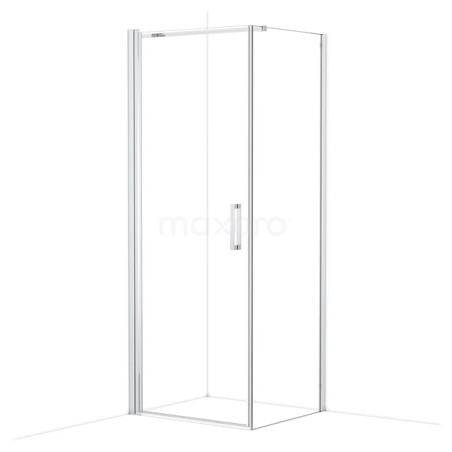 Diamond Douchecabine | 80x70 cm Chroom Helder glas Draaideur Rechthoek CDA10807110CN