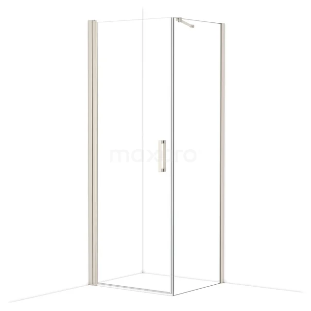 Diamond Shower cabin | 80x70 cm Stainless steel Clear glass Pivot door Rectangle CDA10807210BR
