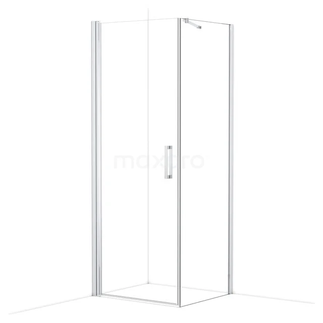 Diamond Douchecabine | 80x70 cm Chroom Helder glas Draaideur Rechthoek CDA10807210CN