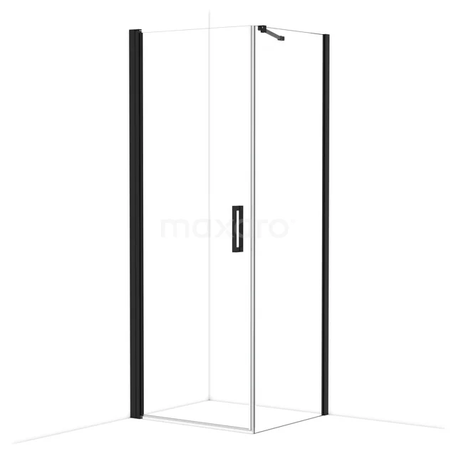 Diamond Douchecabine | 80x70 cm Mat zwart Helder glas Draaideur Rechthoek CDA10807210MBN Diamond Douchecabine | 80x70 cm Mat zwart Helder glas Draaideur Rechthoek CDA10807210MBN
