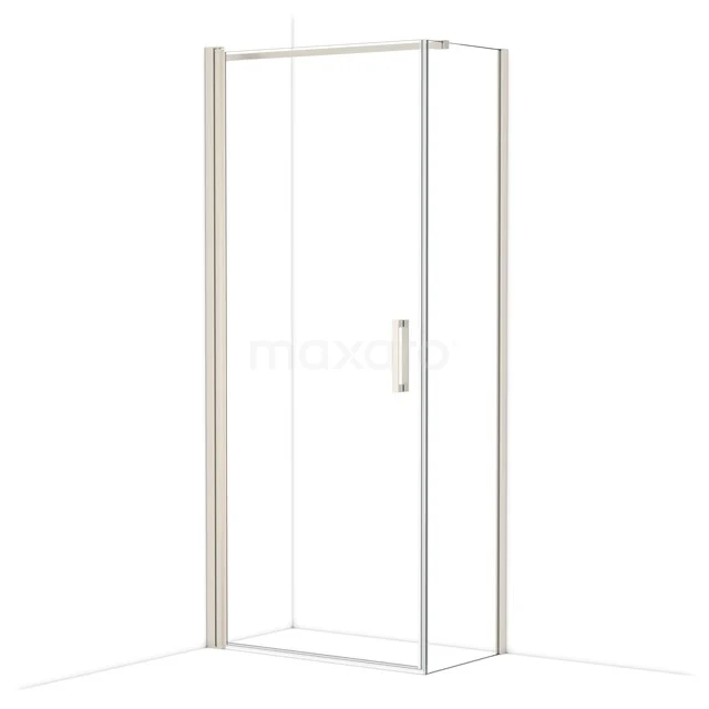 Diamond Shower enclosure | 90x50 cm Stainless steel Clear glass Pivot door Rectangle CDA10905110BR