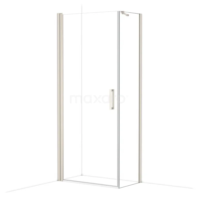 Diamond Shower cabin | 90x50 cm Stainless steel Clear glass Pivot door Rectangle CDA10905210BR