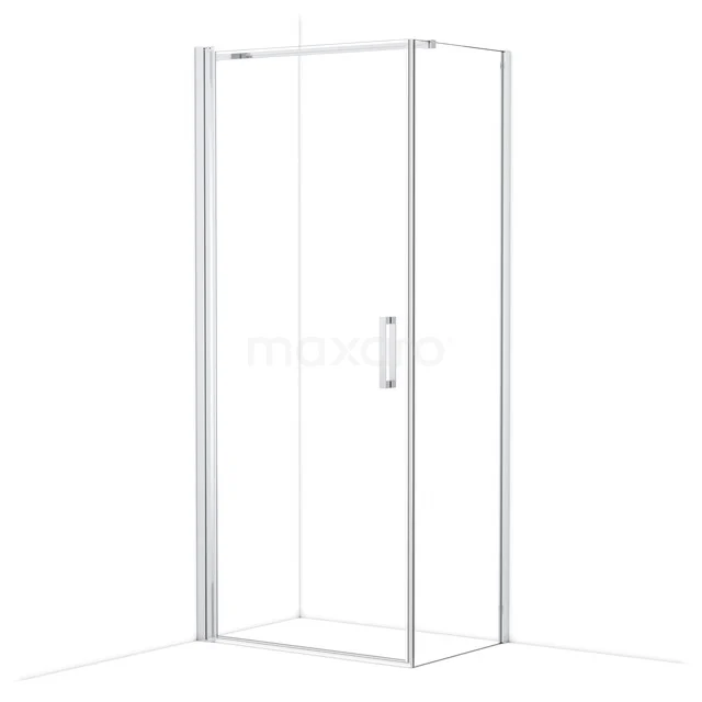 Diamond Shower cabin | 90x60 cm Chrome Clear glass Pivot door Rectangle CDA10906110CN