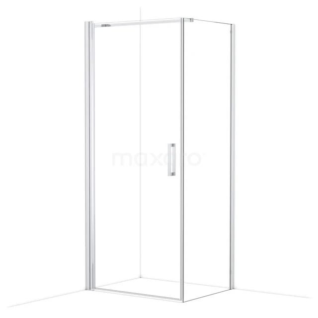 Diamond Shower cabin | 90x70 cm Chrome Clear glass Pivot door Rectangle CDA10907110CN