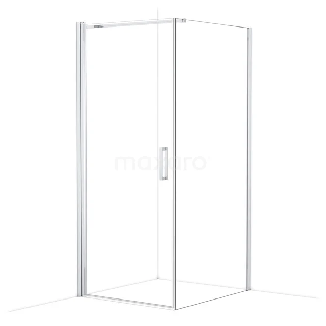 Diamond Douchecabine | 100x90 cm Chroom Helder glas Draaideur Rechthoek CDA10910110CN