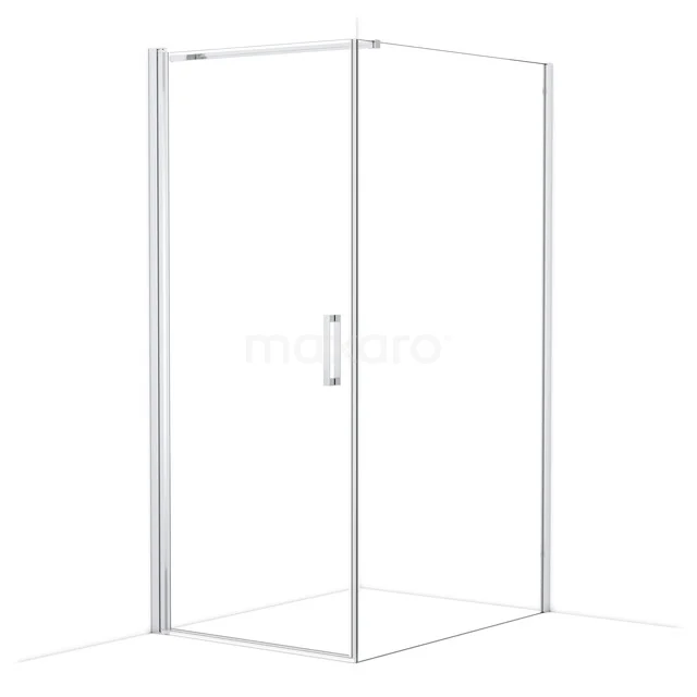 Diamond Shower cabin | 120x90 cm Chrome Clear glass Pivot door Rectangle CDA10912110CN