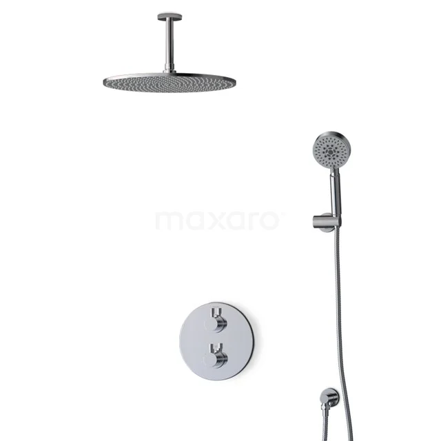 Radius Rain shower Built-in | Chrome 35 cm Rain shower Thermostatic BIC55-00451