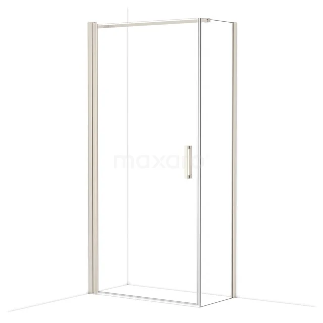 Diamond Shower enclosure | 100x50 cm Stainless steel Clear glass Pivot door Rectangle CDA11005110BR
