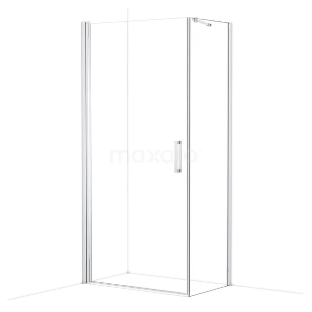 Diamond Douchecabine | 100x60 cm Chroom Helder glas Draaideur Rechthoek CDA11006210CN