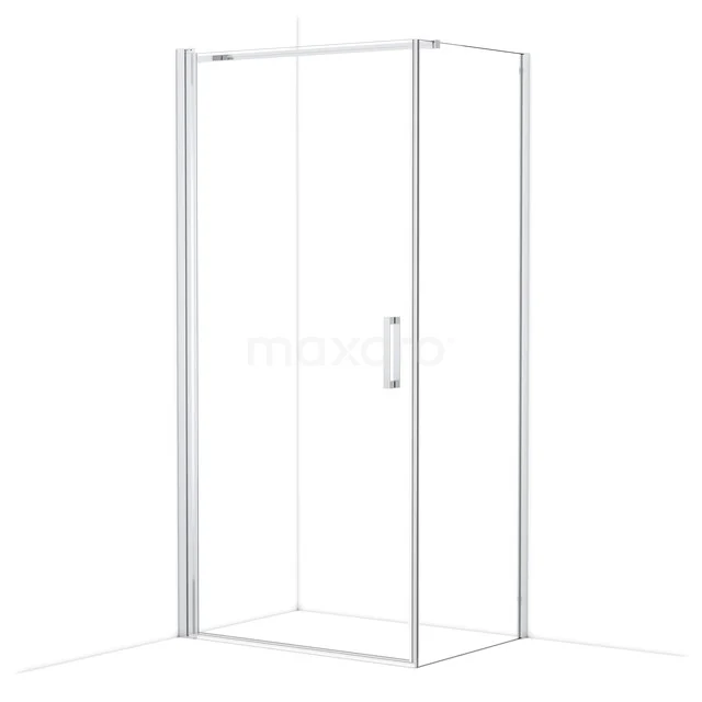 Diamond Duschkabine | 100x70 cm Chrom Drehtür Rechteck CDA11007110CN