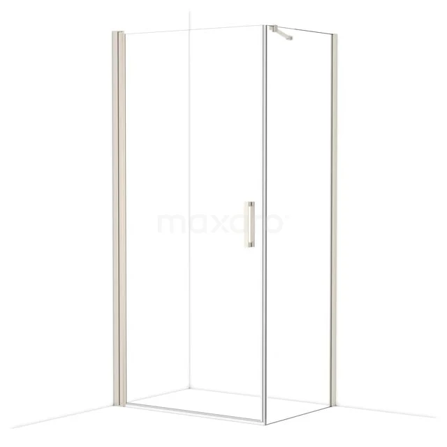 Diamond Duschkabine | 100x70 cm Edelstahl Drehtür Rechteck CDA11007210BR