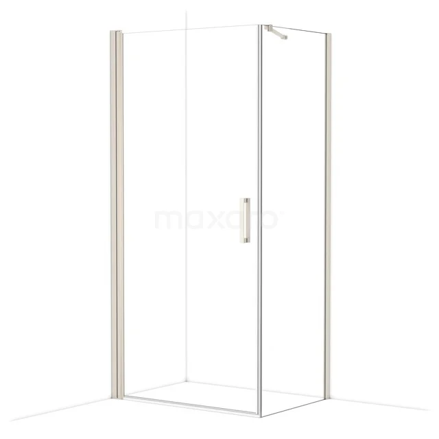 Diamond Shower enclosure | 100x70 cm Stainless steel Clear glass Pivot door Rectangle CDA11007210BR