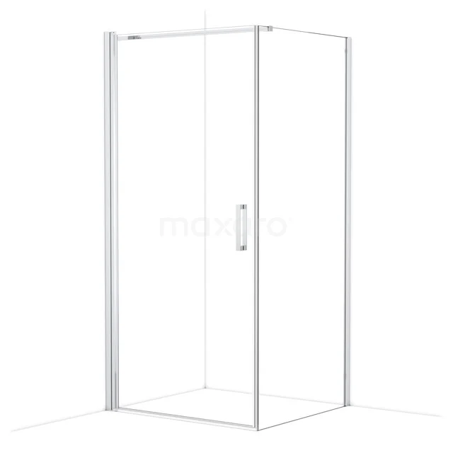 Diamond Duschkabine | 100x90 cm Chrom Drehtür Rechteck CDA11009110CN