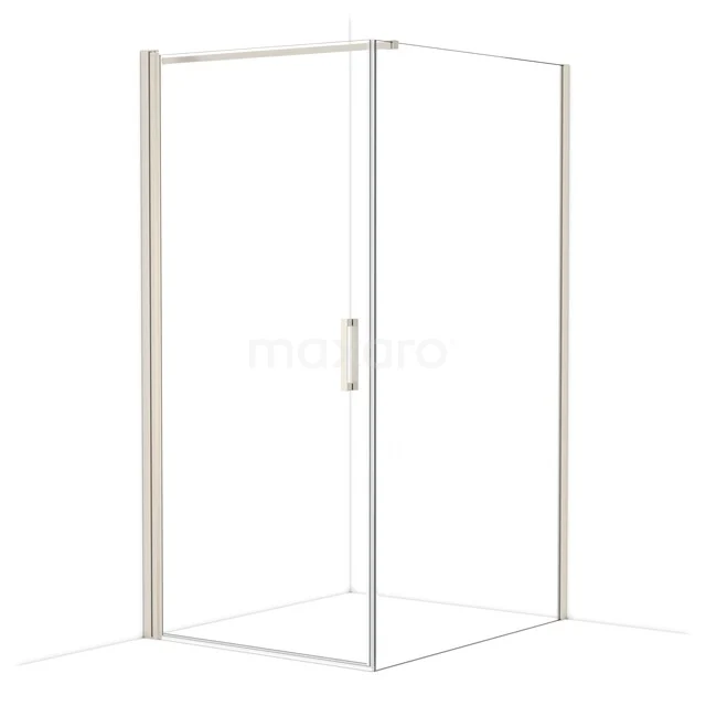 Diamond Shower cabin | 120x100 cm Stainless steel Clear glass Pivot door Rectangle CDA11012110BR