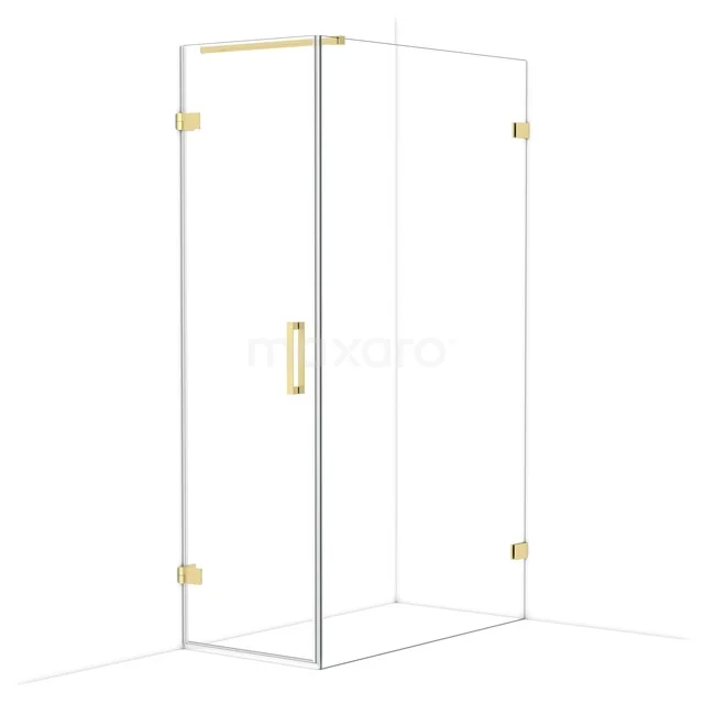 Diamond Douchecabine | 120x60 cm Lichtgoud Helder glas Draaideur Rechthoek CDA210612120LG Diamond Douchecabine | 120x60 cm Lichtgoud Helder glas Draaideur Rechthoek CDA210612120LG