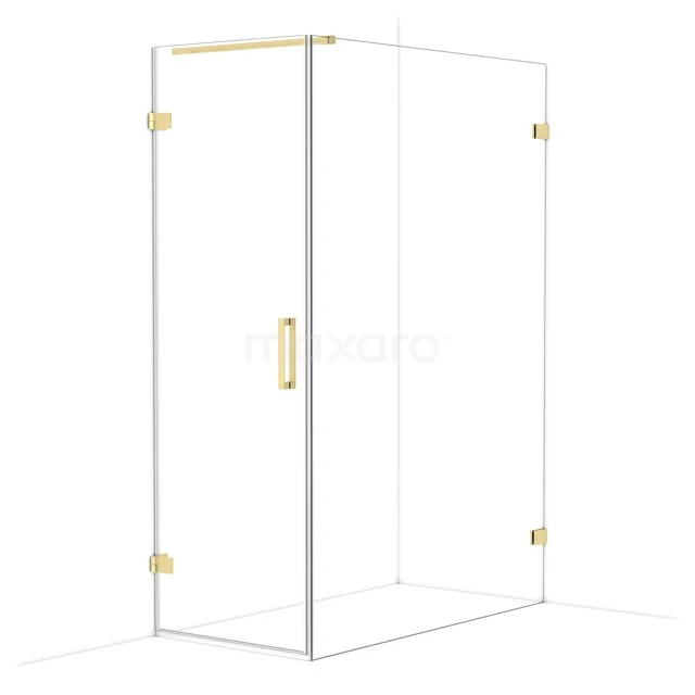Diamond Douchecabine | 140x70 cm Lichtgoud Helder glas Draaideur Rechthoek CDA210714120LG Diamond Douchecabine | 140x70 cm Lichtgoud Helder glas Draaideur Rechthoek CDA210714120LG